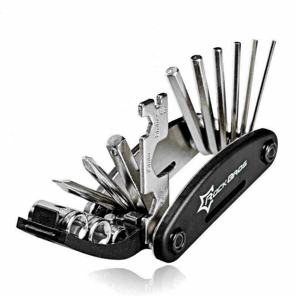 16 in 1 RockBros Bicycle Repair Tool Bike Pocket Multi Tool Functio. R7W1 hot.