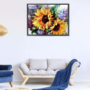 5D Diamond Painting Kit Flowers Full Round Drill DIY Crafts Mosaic Home Picture
