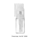 Portable Powder Spray Bottle Clear Plastic Makeup Pot Travel Sprayer (14ml)