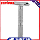 Classic Double Edge Safety Razor w/ Blade Portable Metal Manual Mustache Shavers