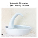 Automatic Cat Water Drinking Fountain Electric Pet Dog Swan Drinker Pump Newly