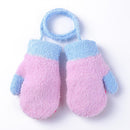 1 Pair Thicken Warm Baby Fleece Gloves Winter Kids Full Finger Mittens