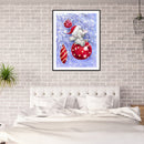 5D Kit Rhinestone Picture DIY Snow Animals Full Round Drill Art Diamond Paint
