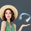 #A Portable Cooler Mute Cooling Fan Bladeless USB Hanging Neck Fans for Outdoor