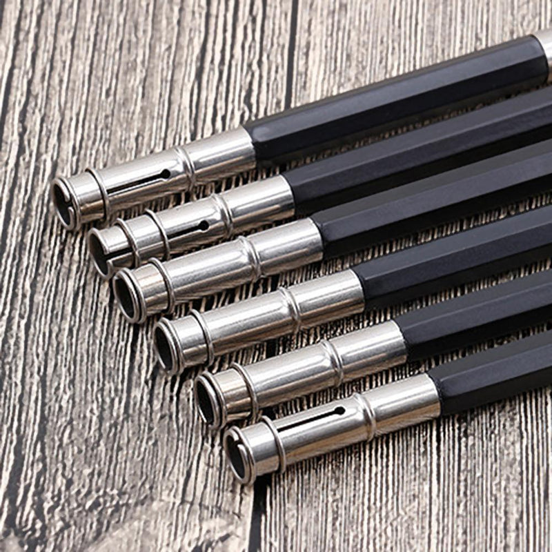 Adjustable Dual Head Pencil Extender Holder Sketch School Art Write Tool Newly