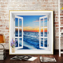 Window Sea Oil Paint By Numbers DIY Craft Coloring Drawing Home Decoration Gift