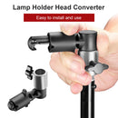 Camera Lamp Holder Head Converter Light Plate Bracket Reflector Fixing Clip