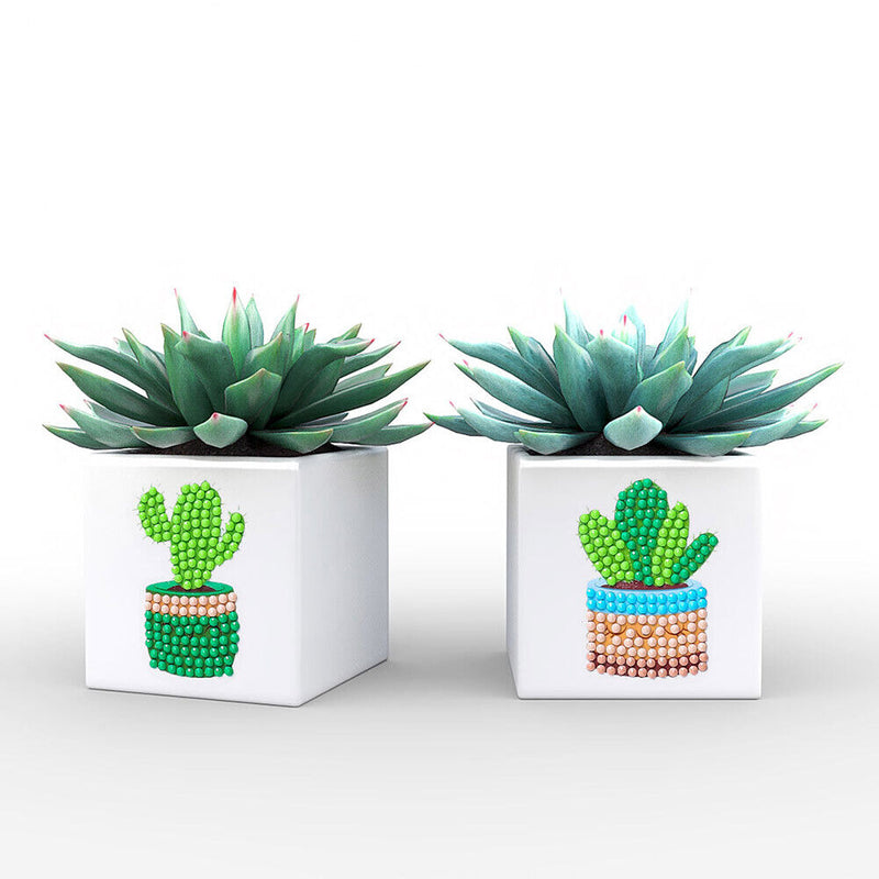 1 Set Camel Cactus Shape DIY Diamond Painting Stickers Cup Phone Book Decor Gift