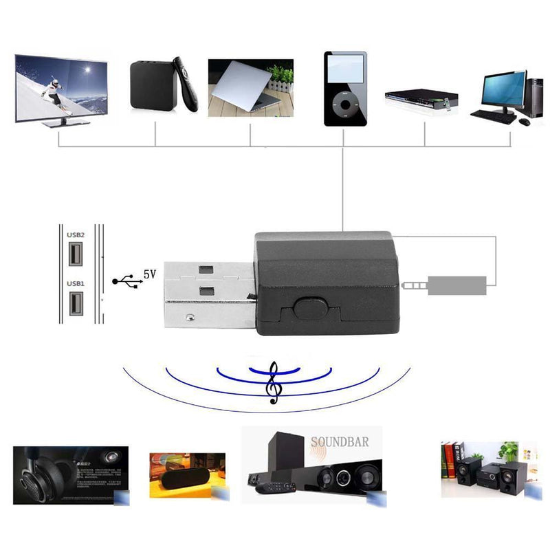 BT600 Bluetooth-compatible 5.0 USB Receiver Transmitter Wireless Audio Adap