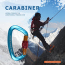 25KN Climbing Buckle Security Safety Master Lock Rock Climbing (Blue) Newly