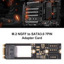 M.2 B-M Key NGFF to SATA3.0 7-Pin Adapter Card for 2242 2260 2280 SDD Connector