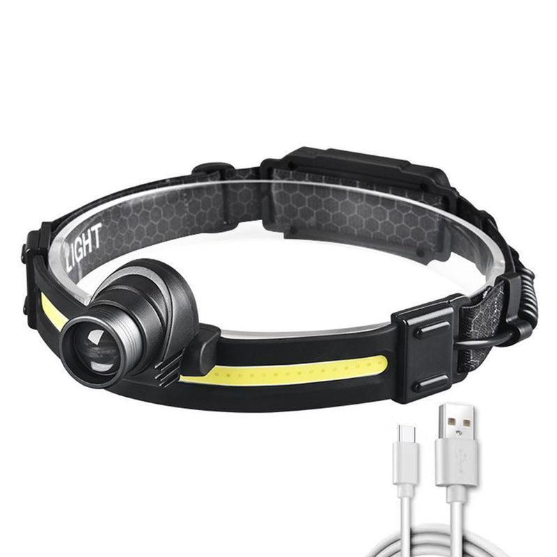 Hands-free Head Lamps Ip68 Waterproof Headlights Smart Sensing for Night (A)