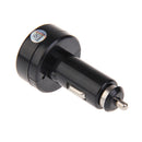 DF-01-V Car Voltmeter Cigarette Lighter Charger Green Digital Display