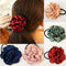 Elastic Rope Accessories Women Ponytail Holder Hair Bands Scrunchie Rose Flower