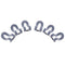 10pcs Mini Flocking Hanging Hook Non Slip Clothing Hanger Hook(Grey) Newly