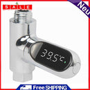 Water Flow Self-Generating Electricity Shower Temperature Meter for Baby Care