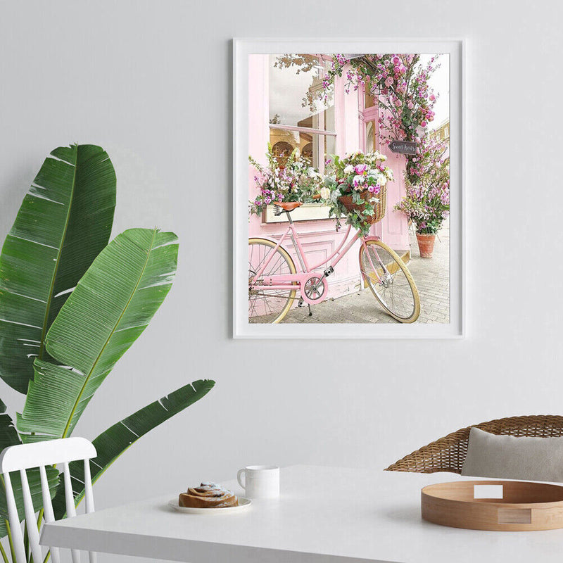 Full Square Drill 5D DIY Diamond Painting Bicycle Cross Stitch Handwork Wall Art