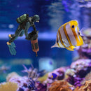 Diver Fish Tank Ornaments Aquarium Floating Landscape Decoration (Blue) Newly