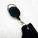 Golf Clubs Towel Black 25x25cm for Men Husband Boyfriend Dad Birthday Gifts