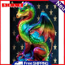5D DIY Diamond Painting Colorful Pterosaur Full Round Drill Mosaic Art Picture