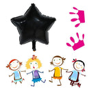 18inch Five-pointed Star Hydrogen Aluminum Foil Balloon Party Decor(Black)