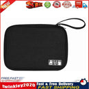 Travel Watch Band Storage Bag Earphone Data Cable Strap Organizers (Black) Newly