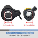 20X Bike Half Twist Throttle Grip 22.2mm with Cable for Electric Bike E-bike,`