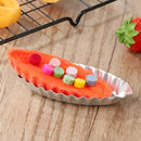 Cake Decor Aluminum Egg Tart Molds Boat Shape Baking Mould Pudding Holder