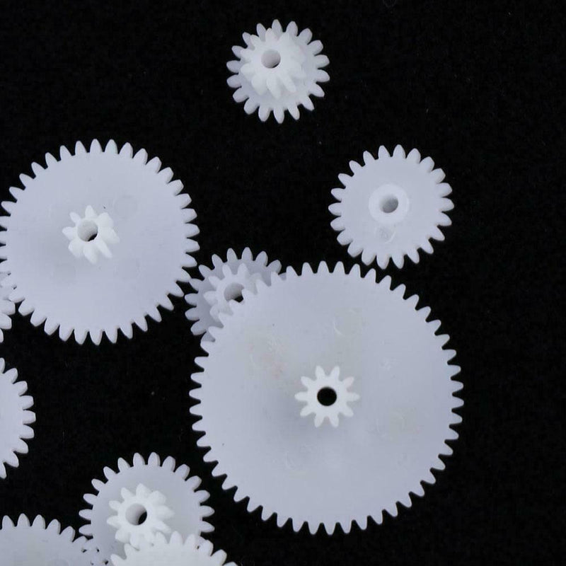 58 Pcs Plastic Gears Set Shaft Motor Gear Gearbox Robot Kits Craft