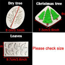 Sugarcraft DIY Baking Tree Shape Silicone Fondant Mold Cake Decor Mould Leaves