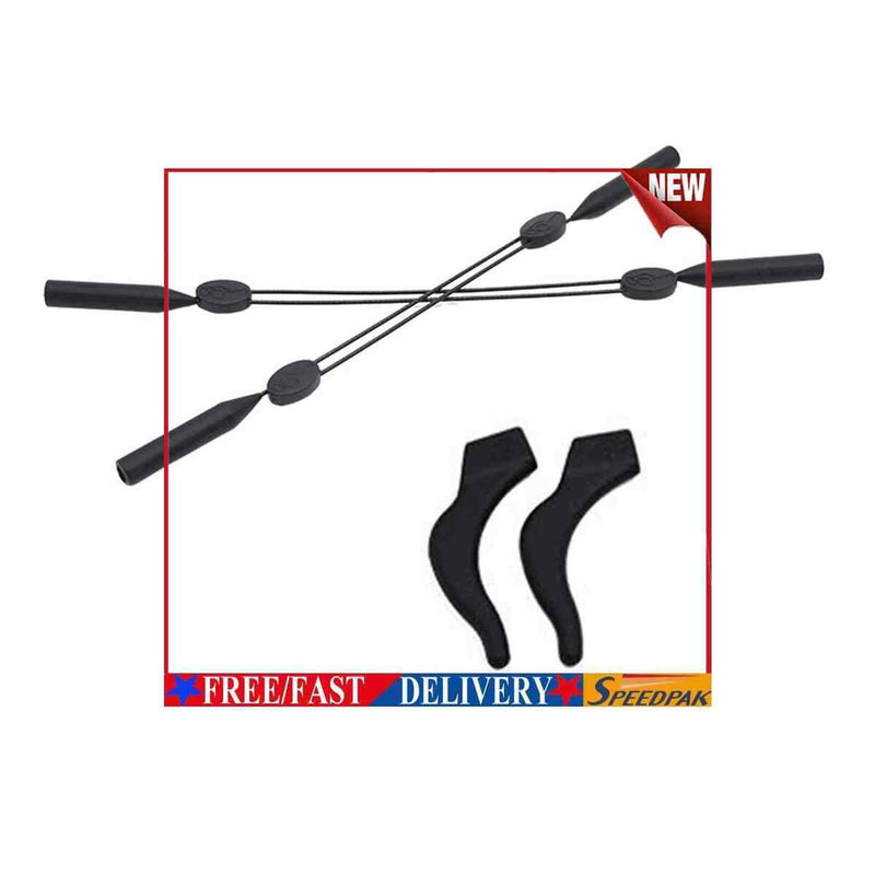 Adjustable Glasses Strap Non-Slip Eyeglass Strap Comes with Ear Hook 3 Piec