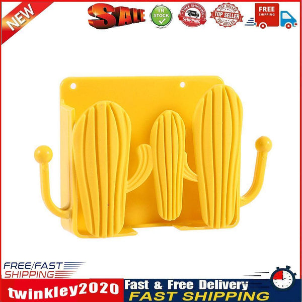 Punch Free Wall Storage Box Remote Control Phone Charging Holder (Yellow) Newly