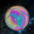 4/5 Size Reflective Soccer Balls Luminous Night Glow Training Balls for Stu