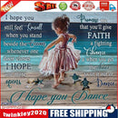 Dancing Girl Frameless DIY Oil Paint by Numbers Kit Picture Coloring Art