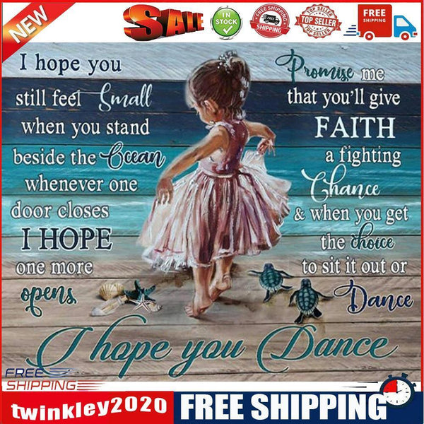 Dancing Girl Frameless DIY Oil Paint by Numbers Kit Picture Coloring Art