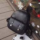 3pcs Women PU Leather Backpack School Bag Shoulder Bags Card Holder Purse