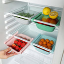 Pull-out Drawer Stretchable Refrigerator Food Holder Space Saving Storage Food