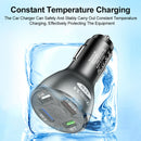 4 Ports USB QC3.0 Charger 50W 7A Auto Fast Charging Adapter in Car (Black) Newly