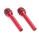 2pcs Universal Aluminum Interior Door Lock Knob Pins for Car Truck (Red) Newly