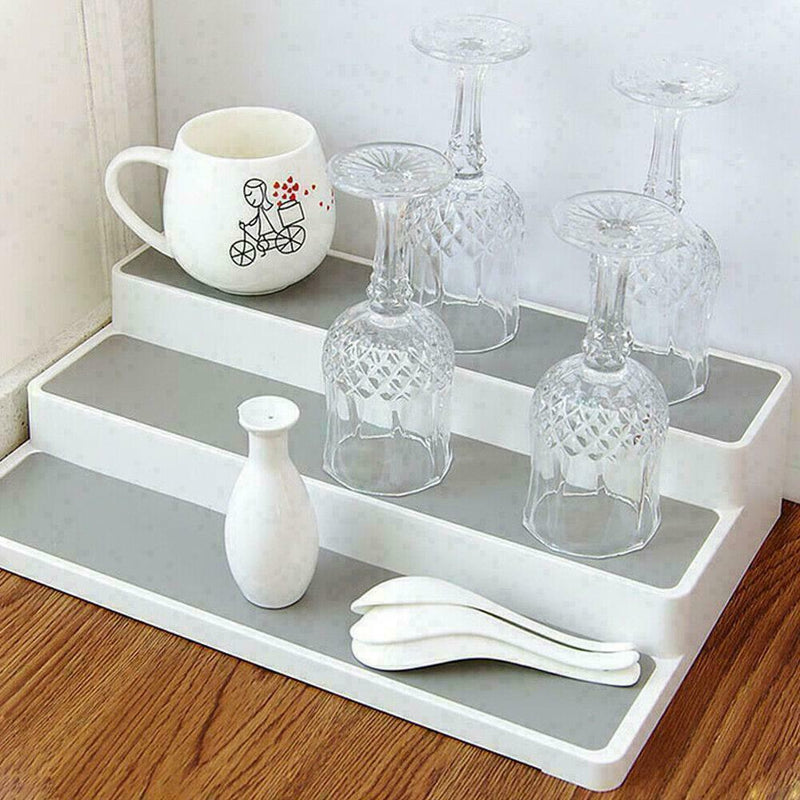 Shelf Jar Rack Holder Cupboard Organiser Storage Food Kitchen Home A2H7 U9B5