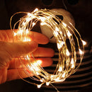 Solar String Lights Waterproof Copper Wire Fairy Lamp (Warm White 100LED) Newly