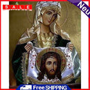 Handmade DIY Hand Painted Paint By Numbers Oil Canvas Pictures Virgin Kit Gift