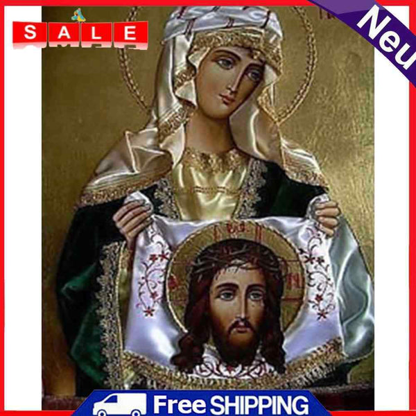 Handmade DIY Hand Painted Paint By Numbers Oil Canvas Pictures Virgin Kit Gift