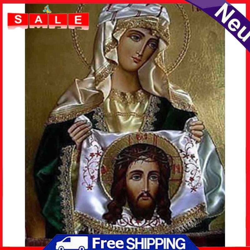 Handmade DIY Hand Painted Paint By Numbers Oil Canvas Pictures Virgin Kit Gift