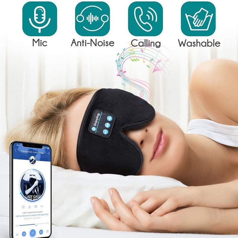 Earphone Earbuds Music Eye Blindfold Massager Sleep Headphones Beauty Tools