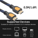 0.5m High Speed 1080P 1.4V HDMI-compatible Male to Male Cable Wire Cord (Bl