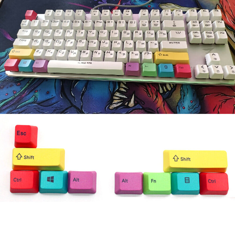 10pcs Mechanical Keyboard CMYK Keycap for Cherry/Kailh Key Cap (For WIN)
