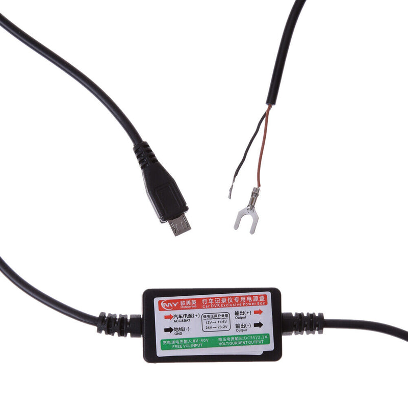 Dash Cam Hard Wire Kit for Car DVR Camera Vedio Recorder with Micro Port Newly