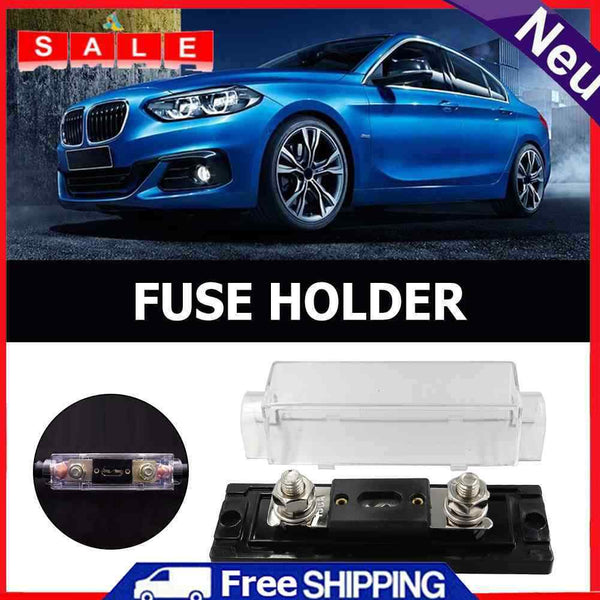 Car Audio Fuse Holder Transparent Cover Car Fuse Box for Automotive Boat Marine
