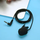 Mini Clip-on Lapel Microphone Hands-free 3.5mm Condenser Wired Microphone Newly